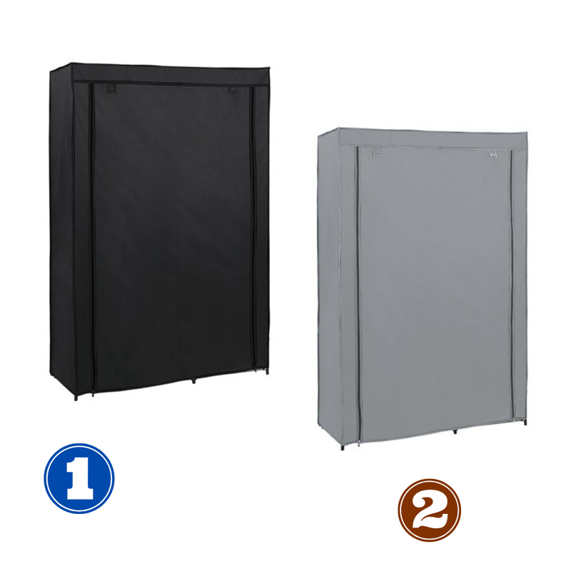 KLOSET PORTABLE WARDROBE WITH COVER 105X45X160CM