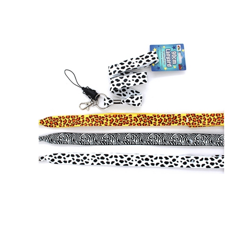 Lanyards Animal Print 3 Asst