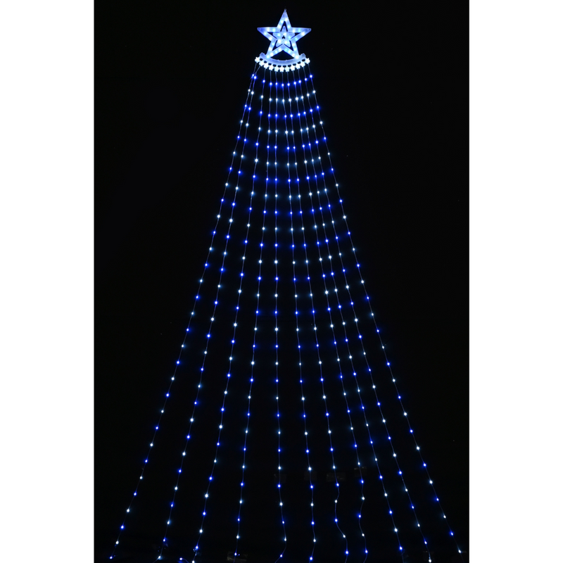 LED Flexwire Waterfall Star Light White Blue