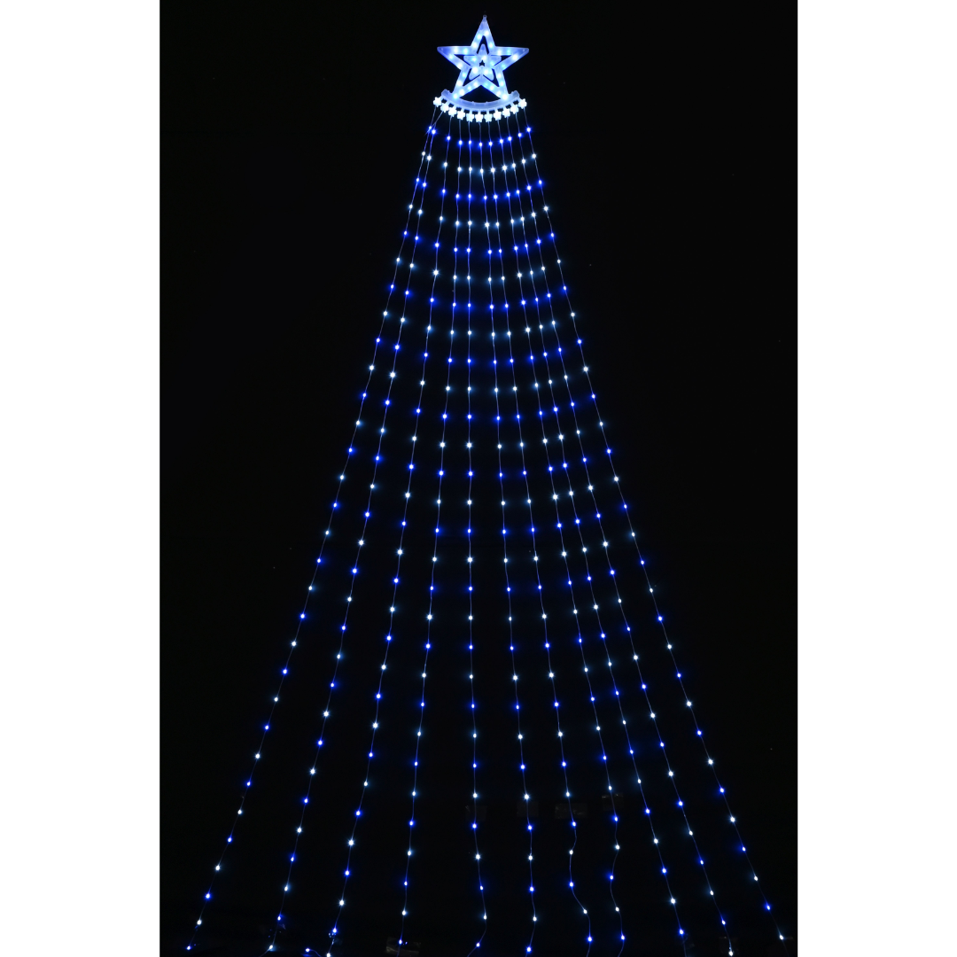 Led Flow Star LED Flexwire Waterfall Star Light Blue-White — Ronis