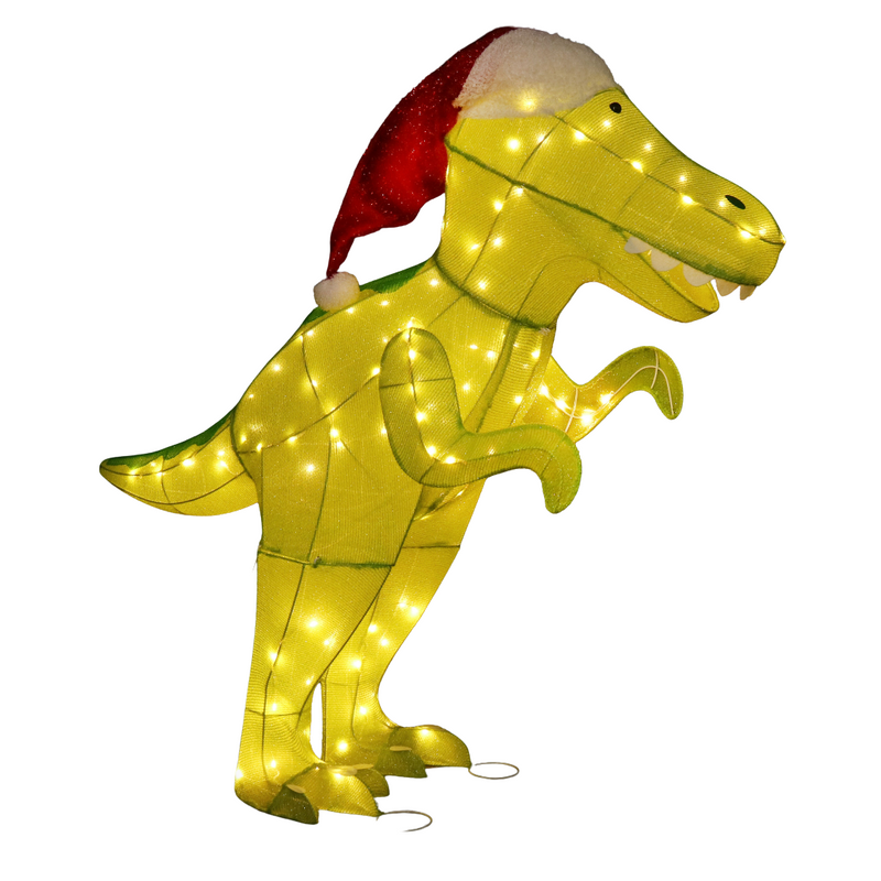 LED Mesh Tinsel Dinosaur Flashing 125cm