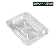 Lemon and Lime Foil Tray Large W/ Plastic Lid & 2Pk 45X34X6.5Cm – thumbnail