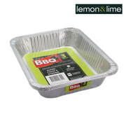 Lemon and Lime Foil Tray Rect 3Pk Pdq & 32X26.5X6Cm 