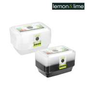 Lemon and Lime Reusable Food Prep Container 10Pk 1200Ml 3 Asstd