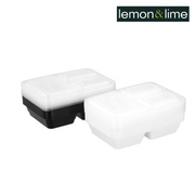  Lemon and Lime Reusable Food Prep Container 3 Section 8Pk 1200Ml 3 Asstd