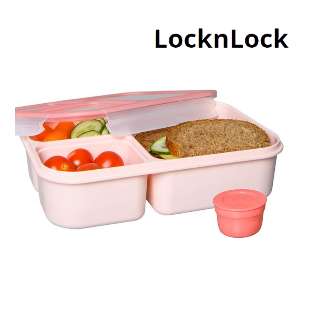 Lock n Lock To-Go Bento Box 1.5L Pink HPL782 — Ronis