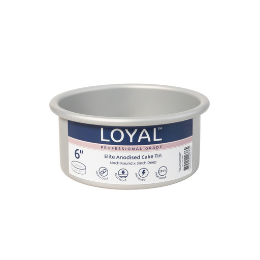 LOYAL Elite Anodised Round Cake Tin 15x7.5cm 