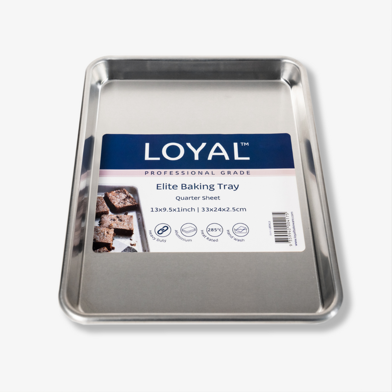 LOYAL Elite Quarter Baking Tray 33 × 24 × 2.5 cm non‑stick carbon steel, rimmed baker