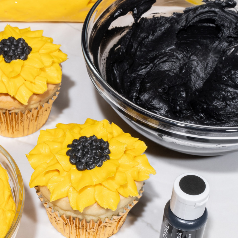 LOYAL Gel Colour Black 20ml – concentrated black gel food colouring 