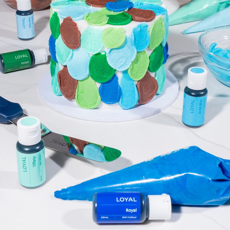 LOYAL Gel Colour Tiffany 20ml – concentrated Tiffany blue food colouring gel for cakes and desserts