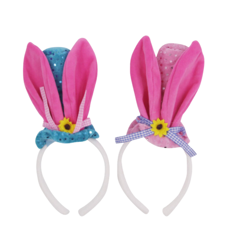 Mad Hatter Bunny Ears Headband 2 Assorted 