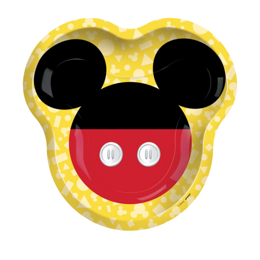 Mickey Mouse Forever Shaped Paper Plates Pk8
