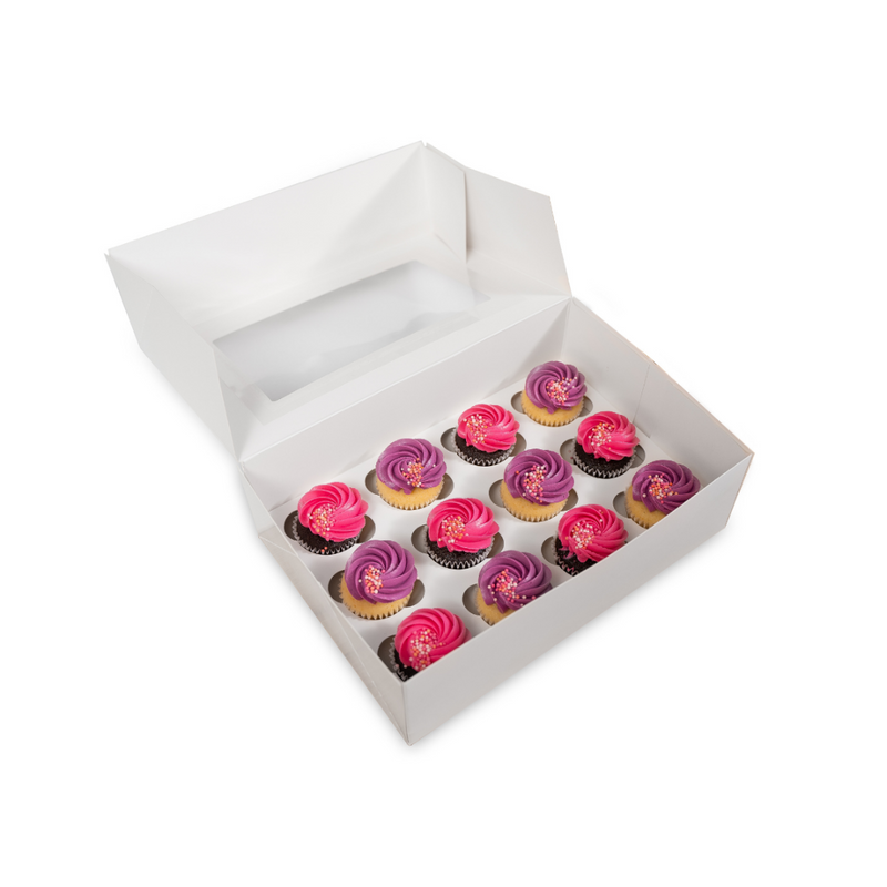 Mini Cupcake Box 12 Cavity 9.5x6.5x3in