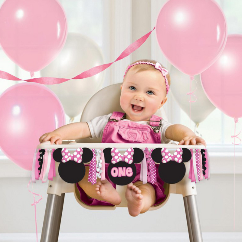 Minnie Mouse Forever Deluxe High Chair Decoration ONE