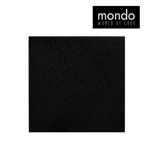 MONDO Cake Board Square - Black 6in 1pc 15cm