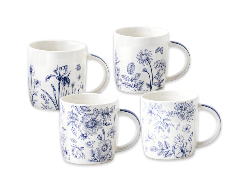 Elegant blue floral new bone china piece with delicate design