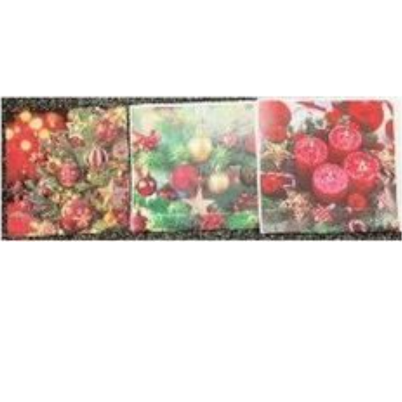 Napkins 16Pcs 3Ass 33X33Cm