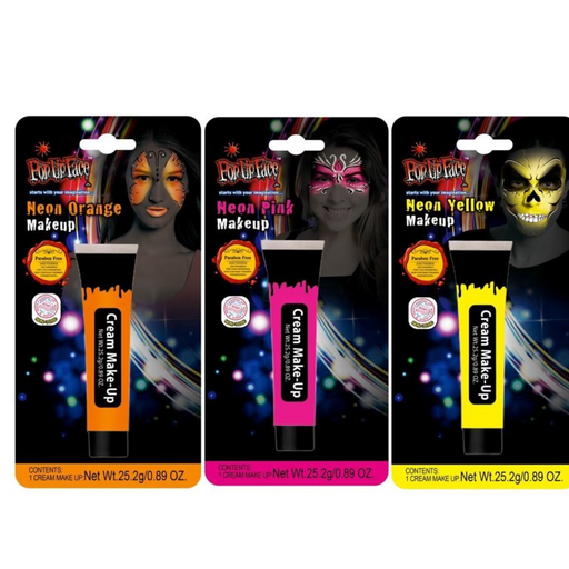 Halloween Neon Face Paint Asst
