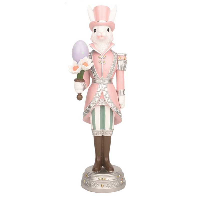 Nutcracker Bunny Polyresin 13x12.5x42.5cm
