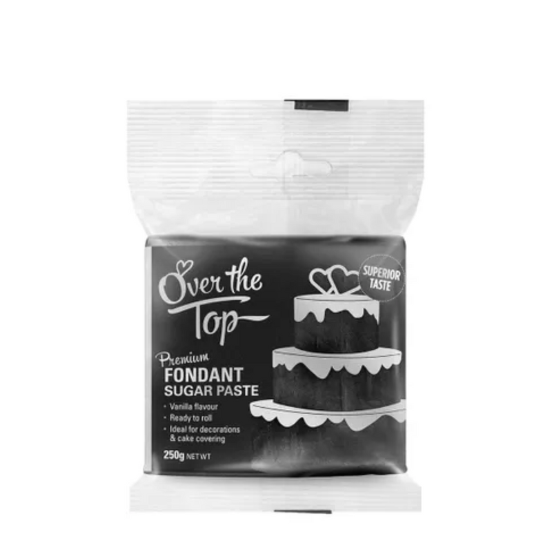 Over The Top Super Black Premium Fondant 250g