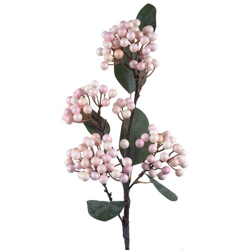 Pale Pink Berry Stem 60Cm