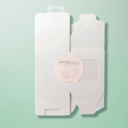 Papyrus Scalloped Single Tall Cupcake Box Pack Of 6 - White