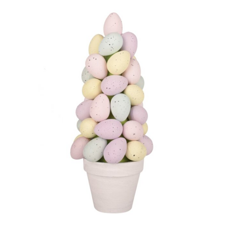 PASTEL EGG TREE IN POT 28CM