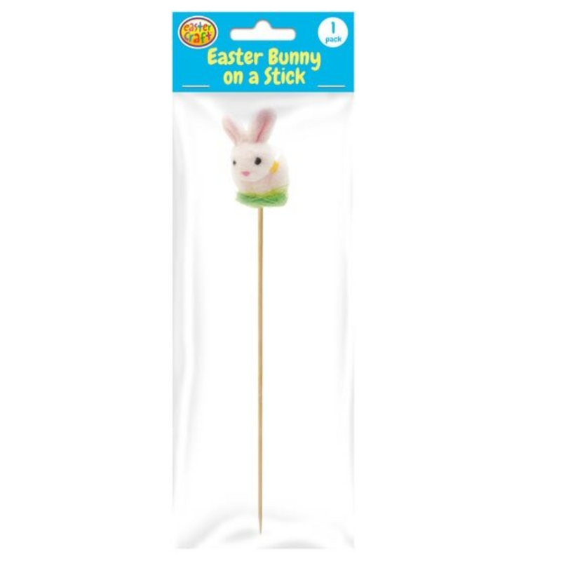 Pink Bunny Decoration Pick 1 Pack