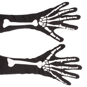 Polyester Skeleton Gloves 38cm