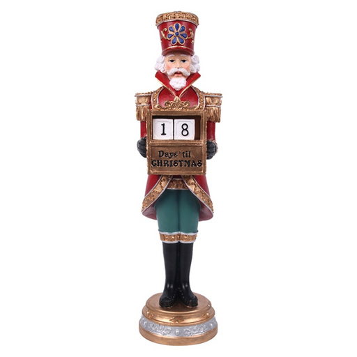 Polyresin Nutcracker W/Date 40.5Cm