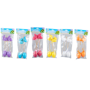 Polystyrene Egg Bunny On Pick With Glitter Assorted