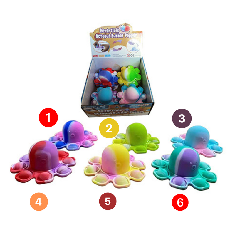 Pop Bubble Octopus 6 Asstd