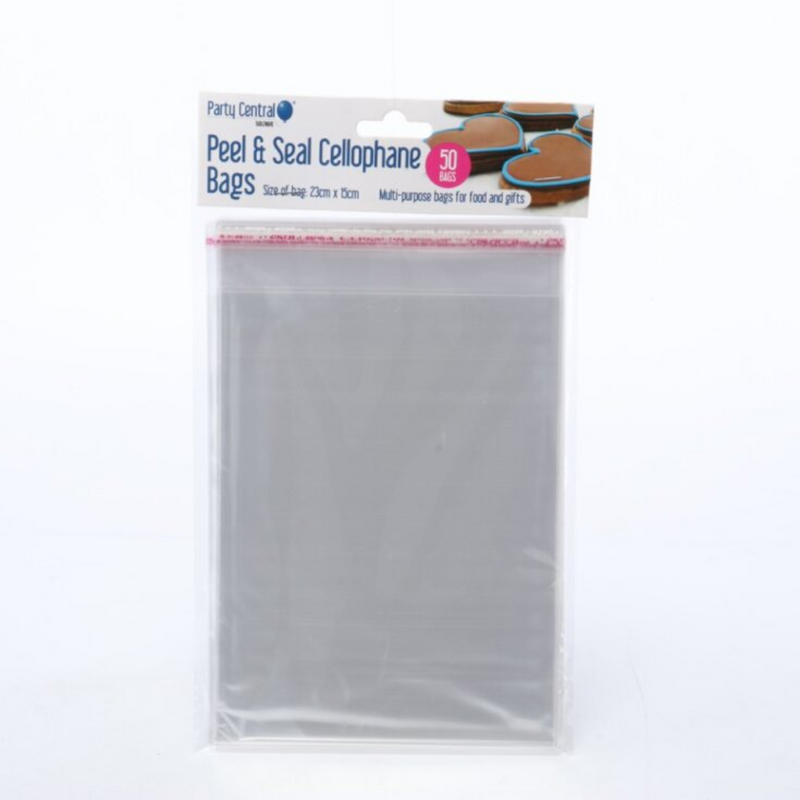 Premium Peel Seal Cellophane Bags 50pk