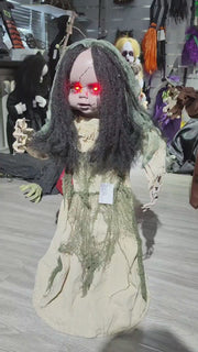 Animated Walking Girl Battery Operated 83cm