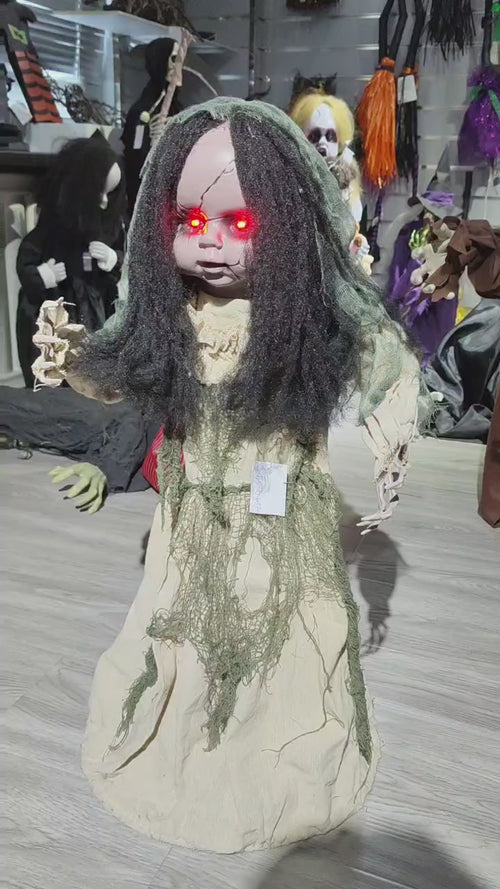 Animated Walking Girl Battery Operated 83cm