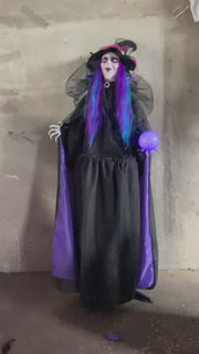 Animated Standing Witch Battery Operated 160cm – thumbnail