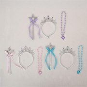 Princess Tiara,Wand and Necklace 3Pc 3 Assorted – thumbnail