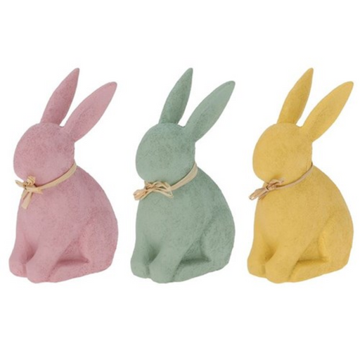 Rabbit Sitting 12cm 3 Assorted