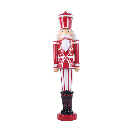 Red & White Nutcracker W/ Lights 18x13x69cm