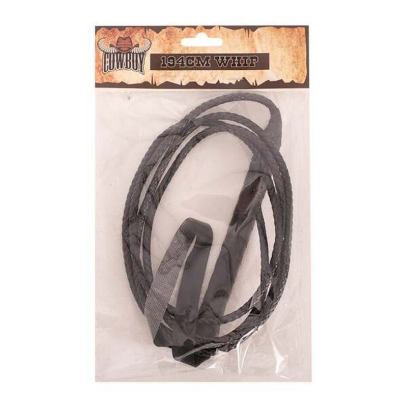 Roleplay Toy Whip – 194cm Costume Accessory for Adventure or Explorer Dress-Up