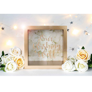 Rose Gold Wishing Well Keepsake MDF 30X30X20CM – thumbnail
