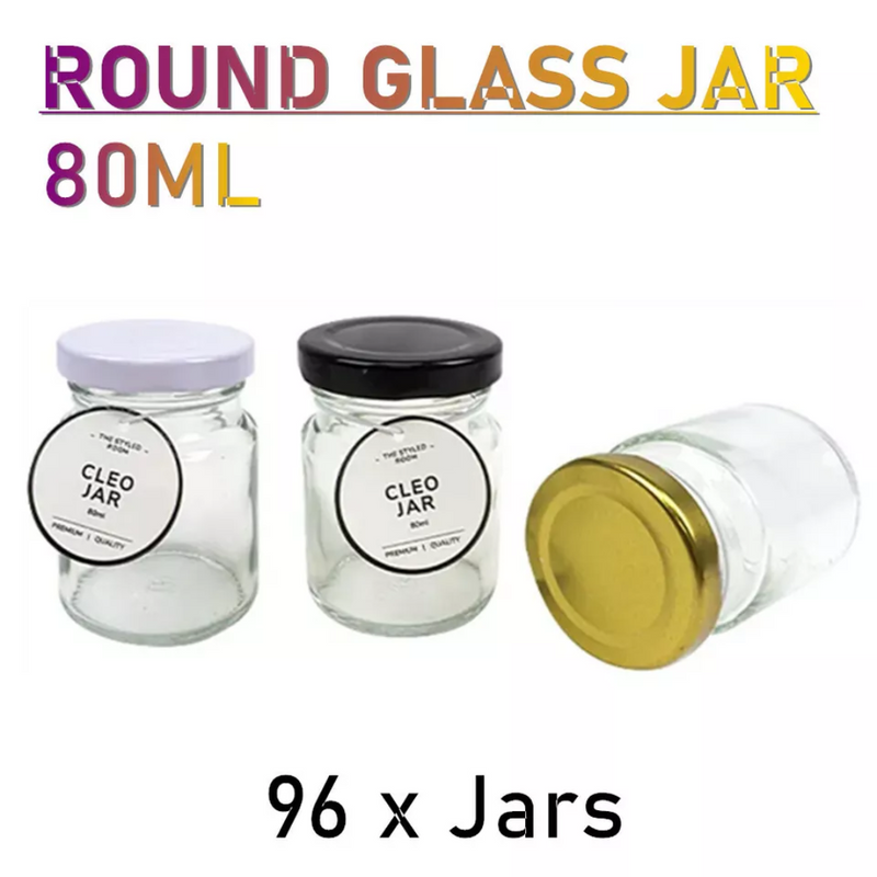 Round Mini Glass Jar 80ml