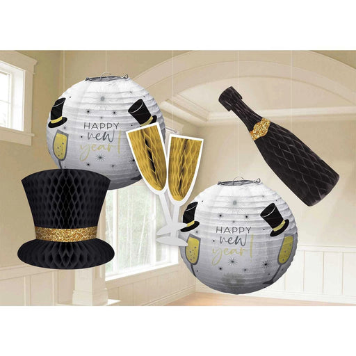 Happy New Year hanging bouquet ceiling decoration