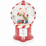 Santa In Gumball Machine Glitter Swirl