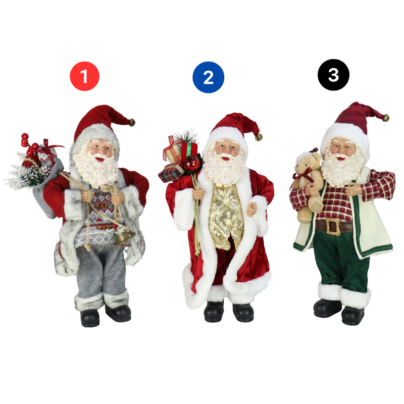 SANTA RESIN FACE FIGURE 46cm