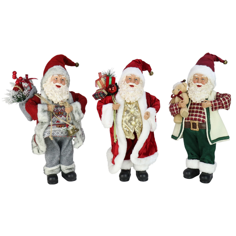 SANTA RESIN FACE FIGURE 46cm