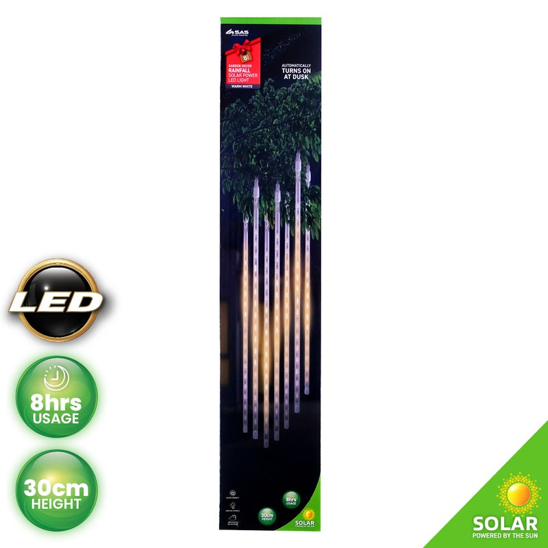 Fairy String Light Solar Tube 8pk 144 LED