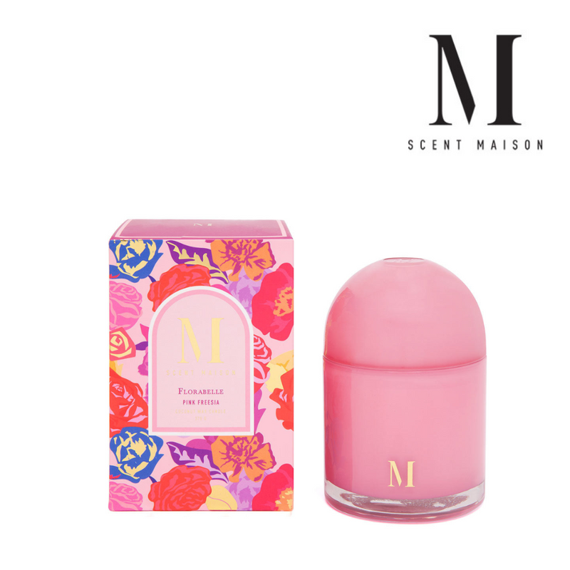 Scent Maison Glass Dome Candle 375g - Pick Freesia