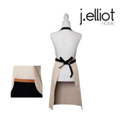 Selby Apron Sandstone & Black 83x68cm