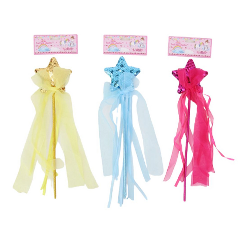  Sequin Star Wand 3 Assourted